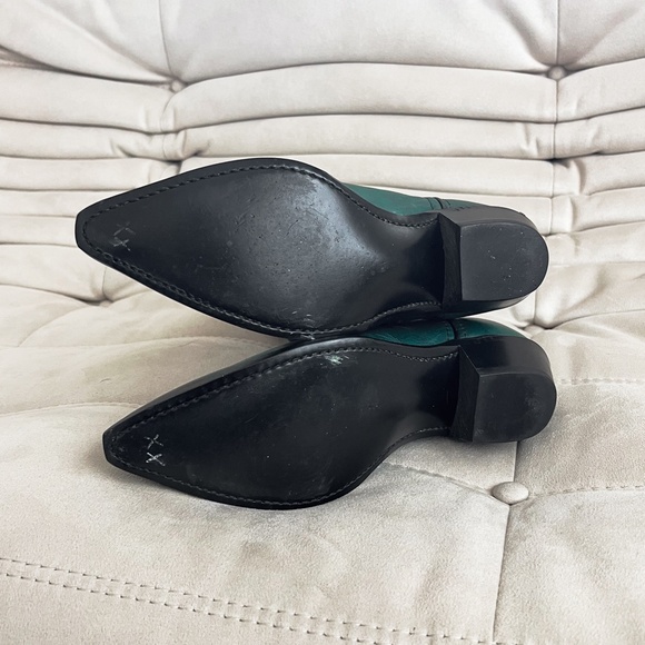 Super Rare Vintage Laredo Green And Black Cowboy Western Boots USA - Picture 8 of 8